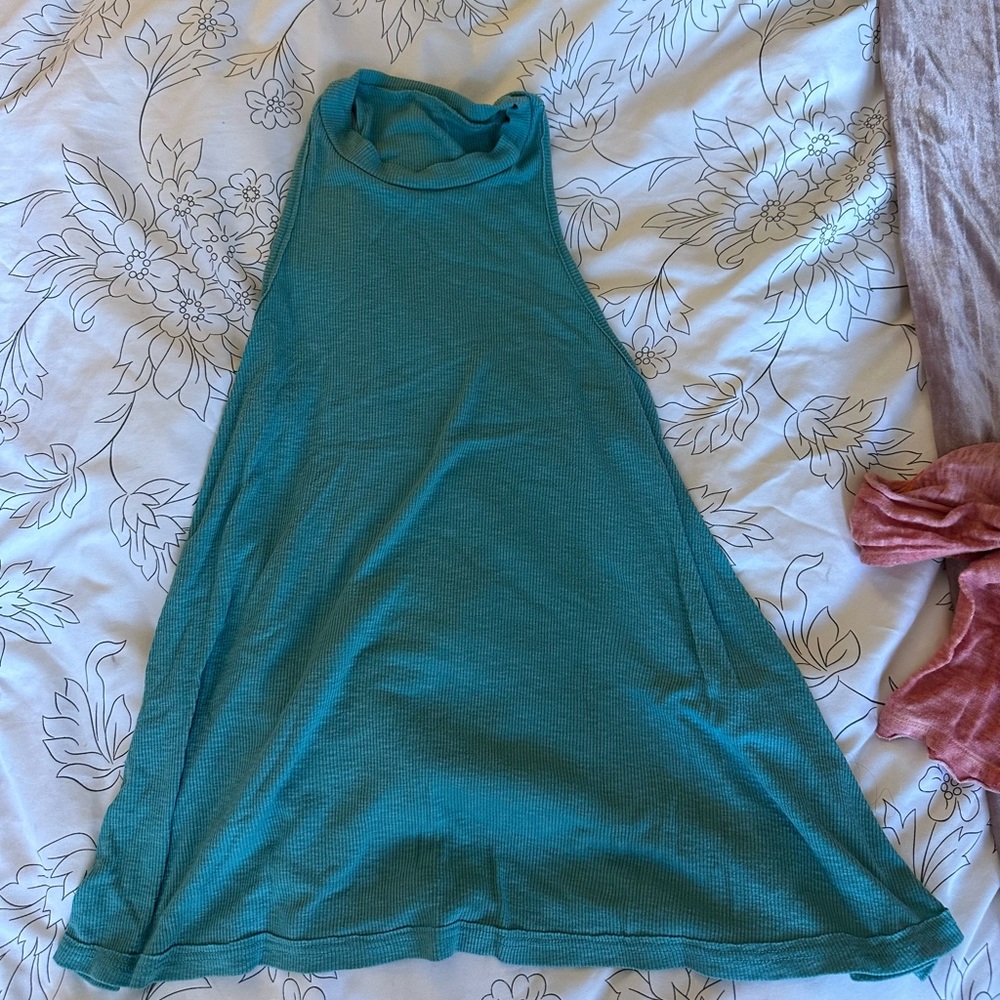 Free people teal blue tank / tunic xs - Picture 1 of 3